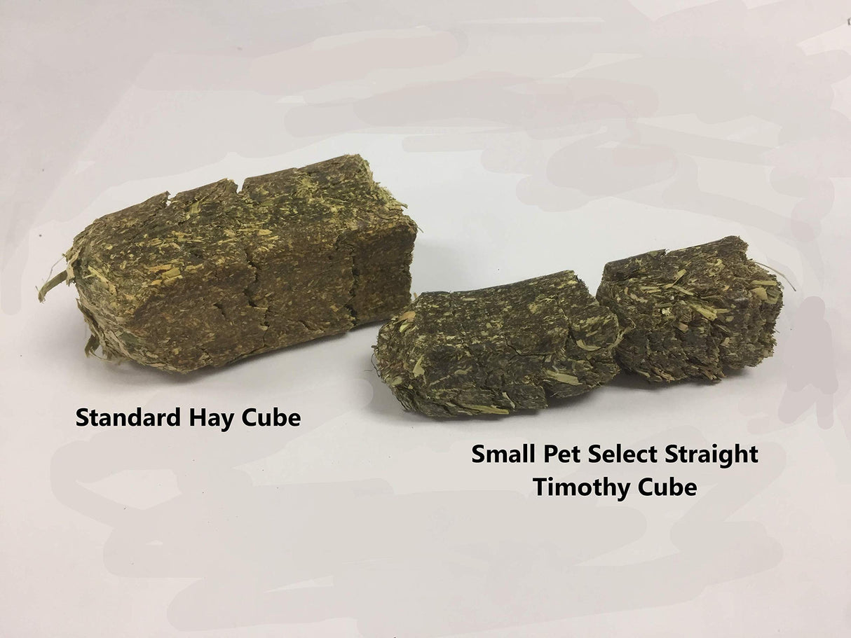 Small Pet Select - Straight Timothy Hay Cubes - 100% All Natural Timothy Hay, Not Blended - Delivered Fresh, Guarantee, (5 lb)