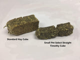 Small Pet Select - Straight Timothy Hay Cubes - 100% All Natural Timothy Hay, Not Blended - Delivered Fresh, Guarantee, (5 lb)