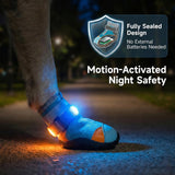 Breathable Shiny Boots for Dog Cats Night Walking Light Up Shoes for Dogs Cats Motion-Activated Visibility Pet Shoe (2 Pcs Shoes, 4)