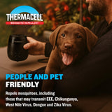 Thermacell E-ZoneGuard Patio Max Rechargeable Mosquito Repeller with 20-Foot Zone of Scientifically Proven Outdoor Protection; 12-Hr Battery; 36-Hr Refill; Bug Spray Alternative; Fast Charging Dock
