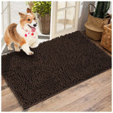 LWYYQB Washable Soft Microfiber Mud Mats for Dogs Large, Dirt Trapper Mud Mats for Dogs, Absorbent Door Mat Indoor for Muddy Paws, Non Slip Dog Rugs for Muddy Paws, Dog Rugs for Home Entrance