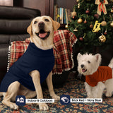 IECOii 2 Pack XXXL Dog Sweater for Large Dogs Girl Boy, Extra Large Dog Sweaters with Foldable Turtleneck, Super Soft & Stretchy Knitwear for Golden Retriever,Labrador, Blue+Brickred, 3XL