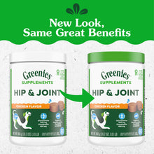 Load image into Gallery viewer, Greenies Supplements Hip and Joint Supplements for Dogs, Chicken Flavor, 16.2 oz. 80-Count
