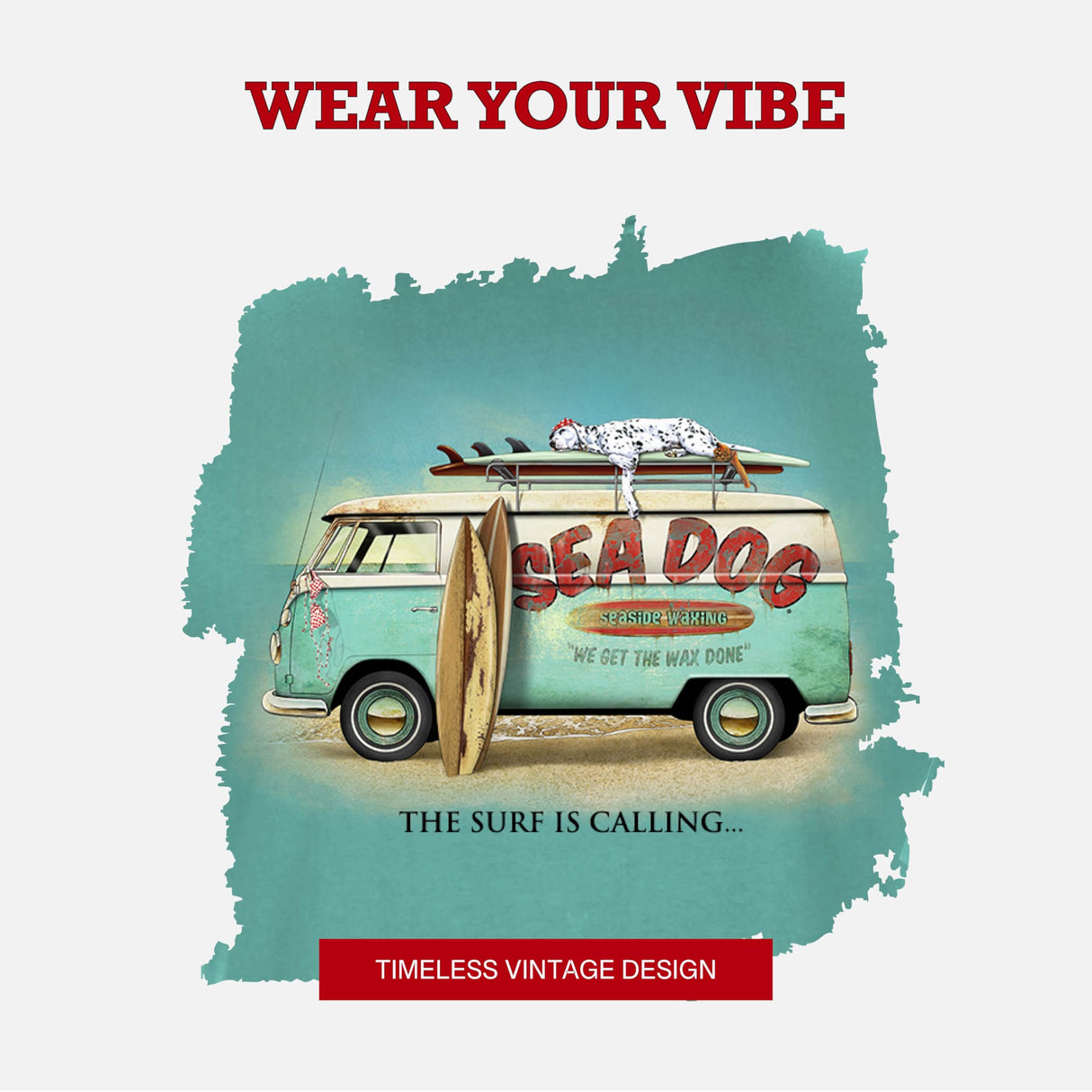 SEA DOG Novelty Vintage Wax Van (Medium, Seafoam)