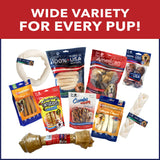 Pet Factory 100% Made in USA Beefhide Chip Rolls Dog Rawhide Chews, Thick, Dog Chews Long Lasting from American Cattle, Dog Chew Bones, 5 Inches (Pack of 22)