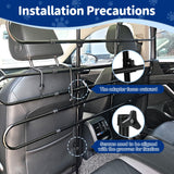 Vehicle Pet Barrier, Adjustable Universal Dog Car Barrier for SUVs, Trucks and Cars, Moves with Car Seat, Sturdy Metal Tube Pet Pen for Vehicles