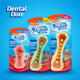 Hartz Chew 'n Clean Dental Duo Dog Treat & Chew Toy, Color Varies, Extra Small, 6 Count