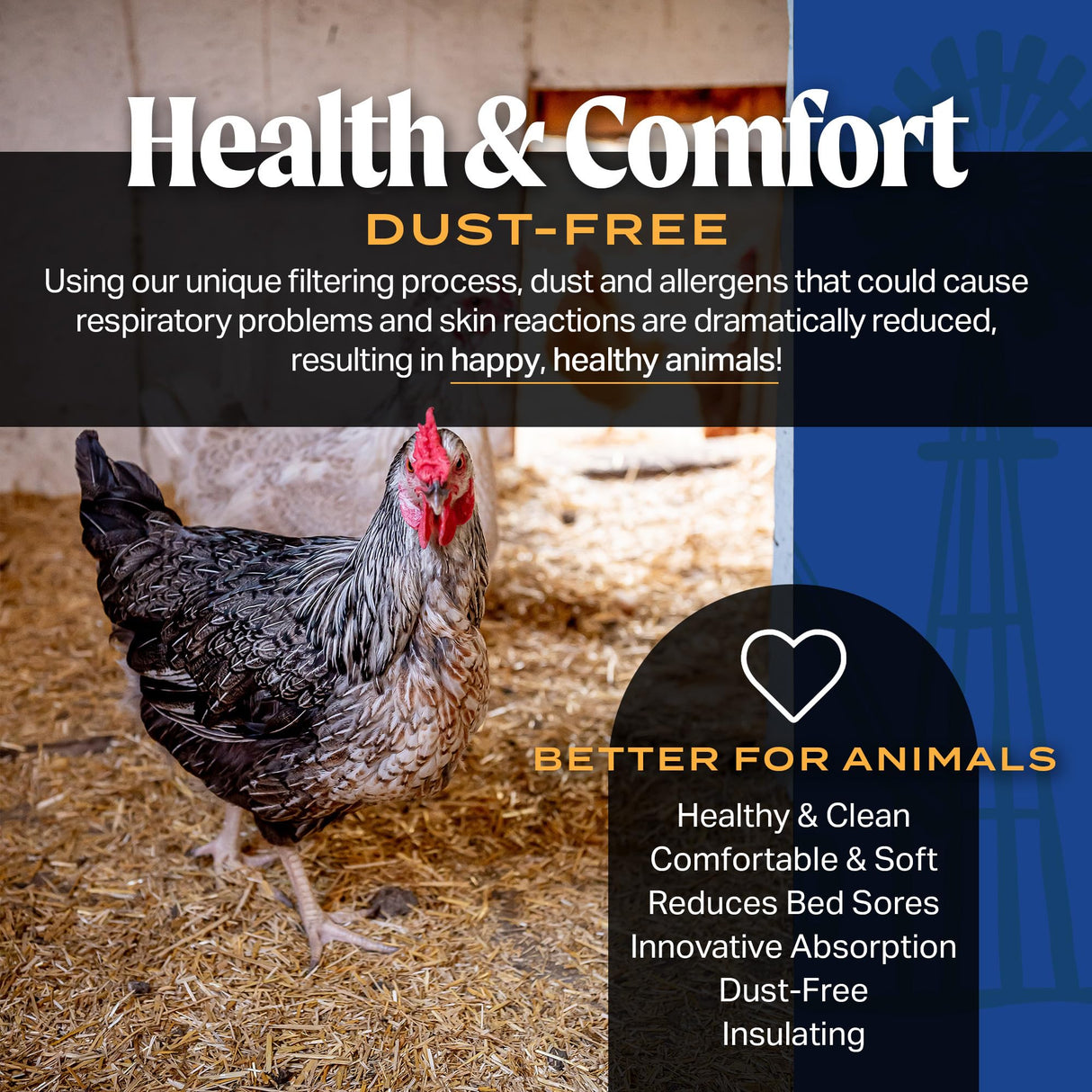HealthiStraw FarmStraw Fine Cut, 3 cu ft (25 lb) Expands to 10+ cu ft – Wheat Straw Bedding for Homesteads, Hobby Farms & Small Pets – Dust-Free, Allergen-Free, Absorbent, Soft, Sustainably Sourced