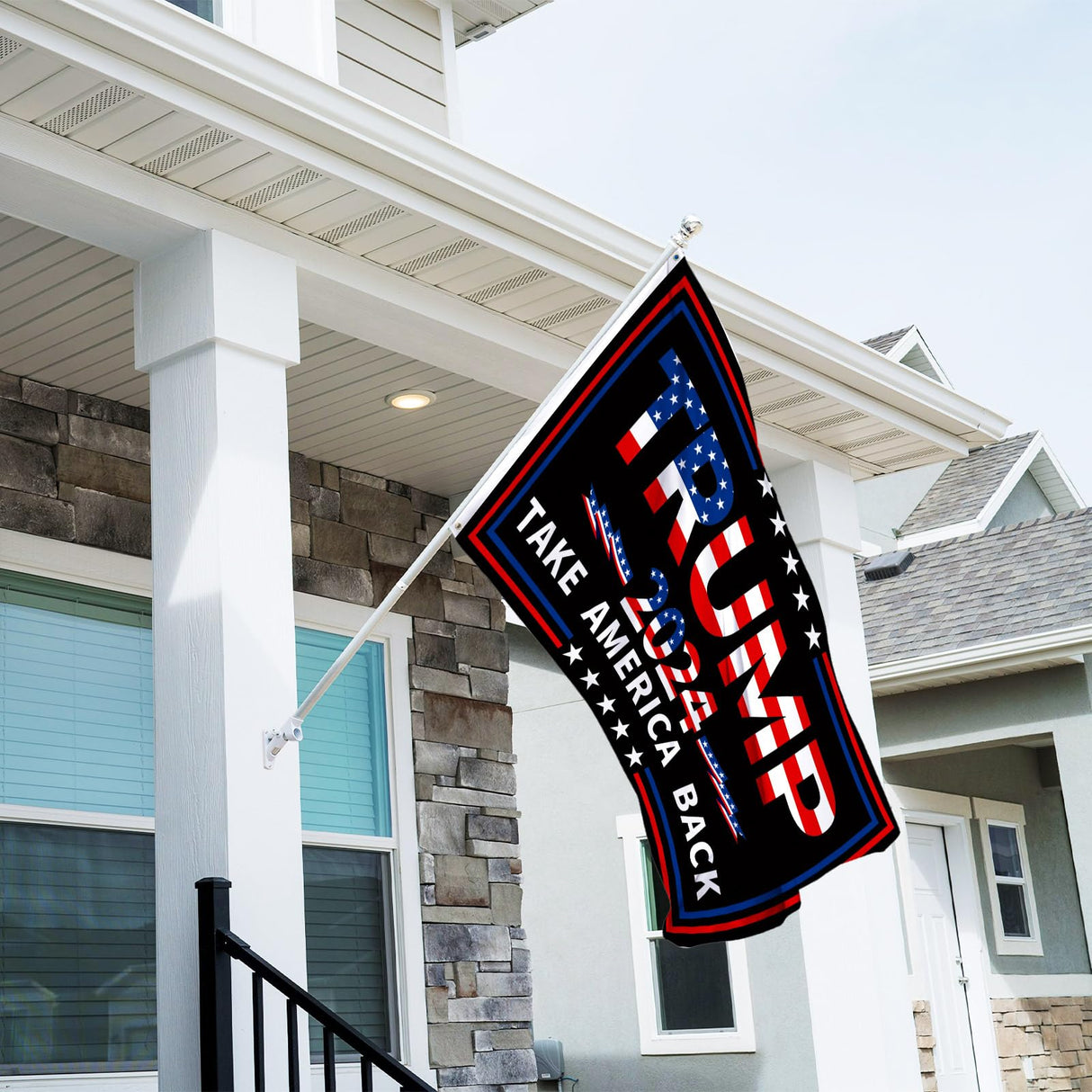 Probsin Trump 2024 Flag 3x5 Ft Decorations Outdoor Double Sided 3 Ply Heavy Duty Black Flag Take America Back Banner Party Supplies Yard Signs Home Decor Hanging Poster with 2 Brass Grommets
