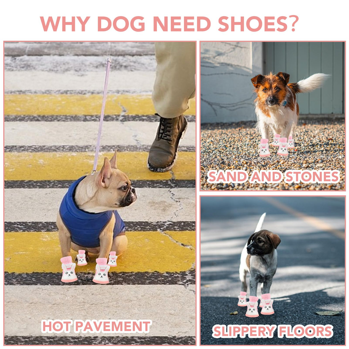 Breathable Mesh Dog Boots for Small Dogs, Summer Puppy Booties, Protectors for Bichon Teddy, 4 Pieces