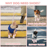 Breathable Mesh Dog Boots for Small Dogs, Summer Puppy Booties, Protectors for Bichon Teddy, 4 Pieces