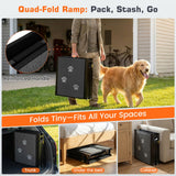 Dog Ramp for Car 63" L x 17" W Portable Ramps with Non-Slip Rug Surface Folding Pet Car Ramp for Truck/SUV & Stairs/Bed, Up to 250 LBS