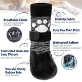 SCENEREAL Anti Slip Dog Boots & Shoes for Hot/Cold Pavement to Prevent Licking, Waterproof Dog Socks Paw Protectors for Small Medium Large Dogs, Traction Control on Hardwood Floor for Senior Dog, XXL