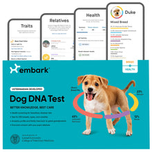Load image into Gallery viewer, Embark Breed &amp; Health Kit - Dog DNA Testing Kit - Discover Breed, Ancestry, Relative Finder, Genetic Health, Traits, Allergy Risk Scores
