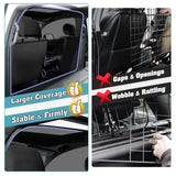 Mixsuper Dog Car Barrier, 61.4" Wide, Car Divider for Trucks, Large SUV, One-Piece Escape-Proof Back Seat Mesh Dog Car Net Barrier Black