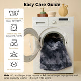 Bedsure Waterproof Dog Blankets for Medium Dogs Washable - Cat Blanket for Couch Protector Long Faux Fur, Calming Soft Reversible Throw Furniture Protection for Puppy Pet, 30"x40", Tie-dye Grey