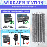 4PCS Aquarium Fish Tank Filters Compatible with Penguin 200 350 PRBW2350B, Penguin Bio-Wheel 200B 350B, Activated Carbon Aquarium Filter Cartridge Replacement, Hang-On Power Filter Replacement