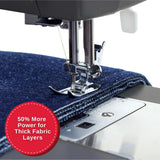 SINGER® Heavy Duty 4452 (Grey) High Speed Sewing Machine + Accessories | 32 Built-In Stitches Deliver 110 Stitch Applications | 50% More Power for Thick Fabrics, 1100 Stitches/Min, 1-Step Buttonhole