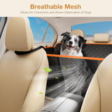 Pecute Dog Car Seat Cover for Back Seat, Back Seat Extender for Dogs 52 * 24.4in, Foldable in The Car, Hard PVC Panels Bottom Support to 330 lbs, for Cars/Mid-Size SUV/Small Truck