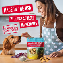 Load image into Gallery viewer, Charlee Bear Original Crunch Dog Treats Variety Pack, 16 oz (4-Pack) - Liver, Egg &amp; Cheese, Chicken Soup &amp; Garden Veggie, Turkey Liver &amp; Cranberries Made in The USA Natural Training Treats for Dogs

