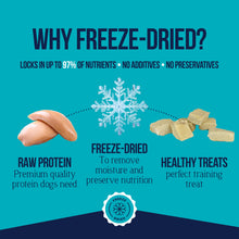 Load image into Gallery viewer, Stewart Chicken Breast Dog Treats, 14.8 oz, ~280 Pieces, Freeze Dried Raw, Single Ingredient, 74% Protein Training Treats or Meal Topper in a Value Size Resealable Tub, Grain Free, Gluten Free
