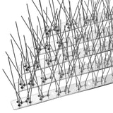 OFFO Bird Spikes with Stainless Steel Base, Covers 73.7 Feet(22.5m) Durable Bird Repellent Spikes Arrow Pigeon Spikes Fence Kit for Deterring Small Bird, Crows and Woodpeckers
