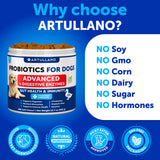 Probiotics for Dogs - Support Gut Health, Itchy Skin, Allergies, Immunity, Yeast Balance - Dog Probiotics and Digestive Enzymes with Prebiotics - Reduce Diarrhea, Gas - 180 Probiotic Chews for Dogs