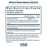 Vital Nutrients Pro Pets Probiotics for Dogs and Cats | Dog Probiotics for Digestive Health, Gut Health, Occasional Diarrhea* | Tasty Meat Flavor | Non-GMO | Hyperbiotics | 60 Micro Tablets