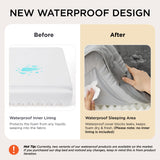 Bedsure Orthopedic Dog Beds Large Sized Dog - Washable Large Dog Cat Bed Waterproof, Comfort Dogs Couch Sofa with Washable Removable Cover, Pet Bed with Nonskid Bottom, Grey, 35"