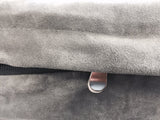Dogbed4less DIY Pet Bed Pillow Grey Microsuede Duvet Cover and Waterproof Internal case for Large Dog at 55X37X4 Inch - Covers only