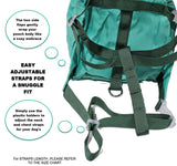 Tailtote Dog Hiking Backpack Harness Lightweight, Adjustable, and Water-Resistant Pet Poopbag Holder for Outdoor Adventures,Puppy School or Everyday Walks (Medium)