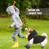 Winter Dog Coat Warm and Cat Boots Shoes Socks Waterproof Puppy Jacket Small Dog Booties Paw Protectors Stylish Hooded Coat for Puppy(Black,L)