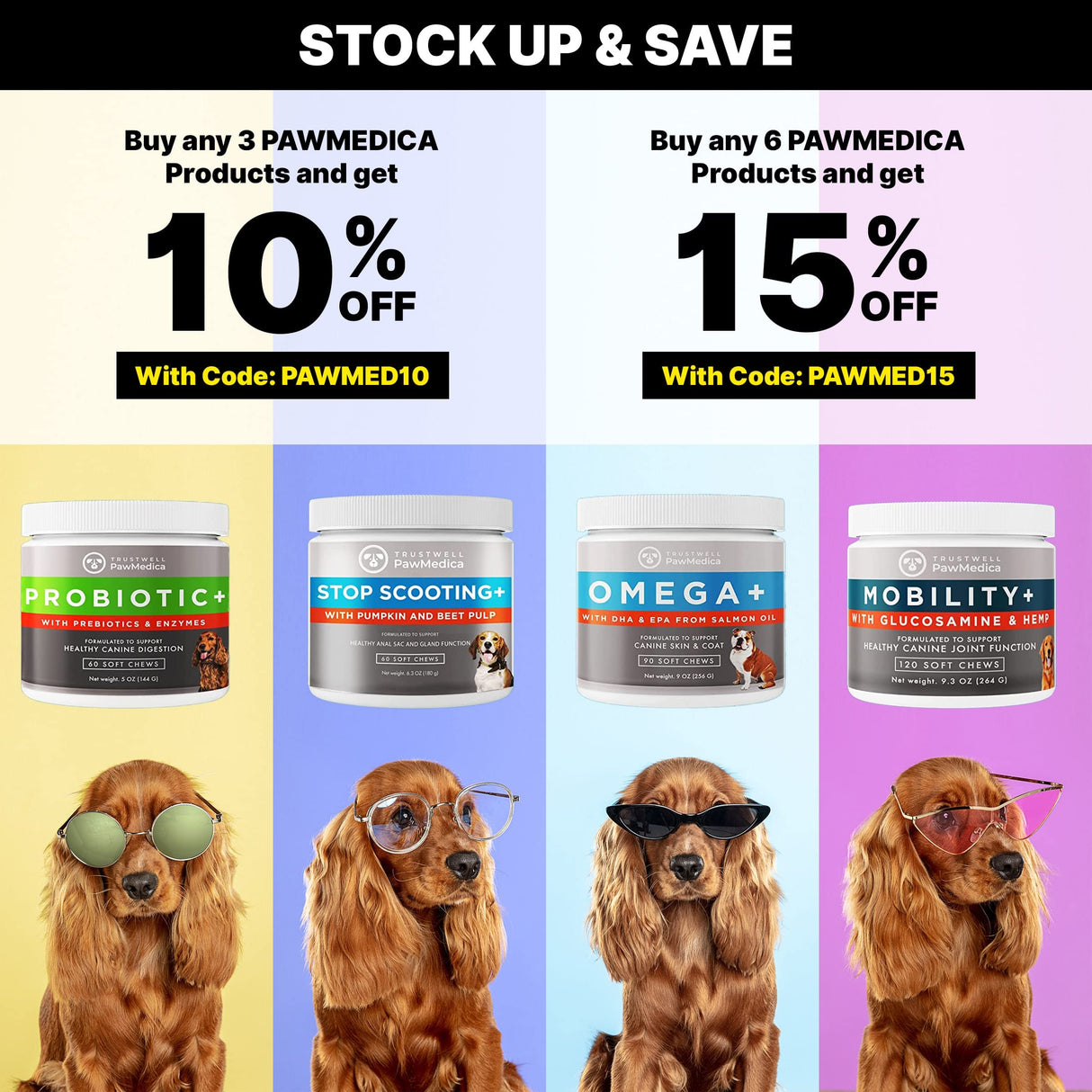 PawMedica Dog Anal Gland Chews to Stop Scoot for Dogs - Anal Gland Dog Constipation Relief - Recommended Dog AnalGland Support Chews Fiber - Fiber Supplement for Dogs (120 Dog Pumpkin Chews)