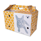 OurPets Pet Shuttle Cardboard Carrier For Small Animals with Moisture Resistant Coating, Perfect For Small Cats And Dogs