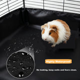 DZWLKJ Guinea Pig Cage Liner,Washable Tarp Bottom Base,Cherry Graphic,24"x48", Reusable for Rabbit, Chinchilla, Hedgehog, Ferret & Other Small Animals.