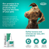 ICF Otodine Dog Ear Cleaner Solution - Veterinary Formula for Itchy Ears, Head Shaking & Scratching - Tris-EDTA Flush for Wax, Debris & Odor - Gentle & Safe for Cats & Puppies - 100ml
