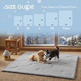 Soulbond Cooling Blanket for Medium Dogs - Q-MAX>0.45, Washable Pet Throw Blanket for Cats & Puppies, Breathable Pets Self-Cooling Blanket Furniture Protector for Couch, Sofa (29x40 Inch, Dark Gray)