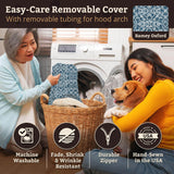 Snoozer Pet Products Luxury Rectangle Cozy Cave, Wag Collection, Medium, Ramey Oxford