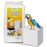 14" X 18" Disposable Bird cage Liners 50 Units, Super Absorbent, Parakeets, Cockatiels, Doves, Canaries, Parrots