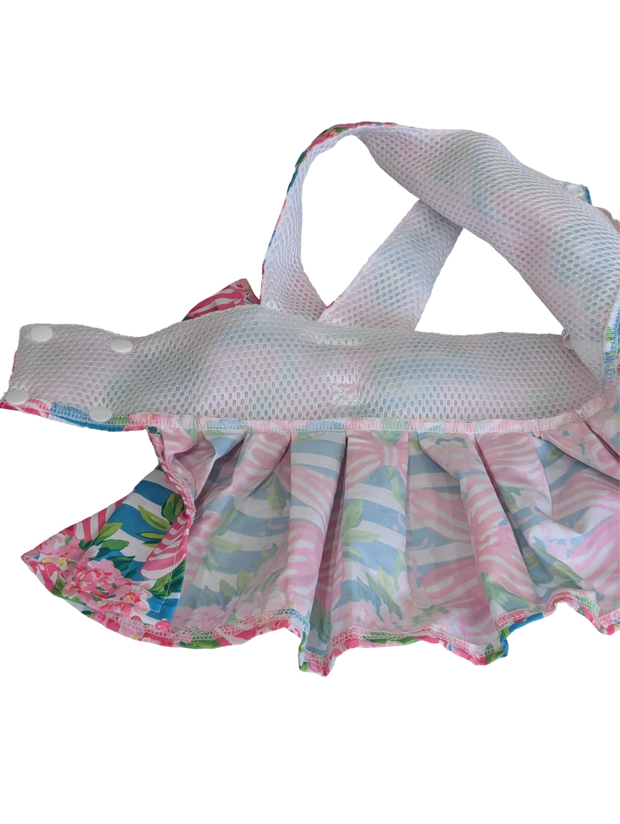 Dog Dress Bow Tie Harness Leash Set Harness Dress for Small Dogs Cute Dog Pet Girl Puppy Summer Clothes for Female Bunny Clothes Yorkie Chihuahua Training Walking (X-Large, VanityFur)