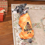 CuteBone Thermal Dog Pajamas Turtleneck Thanksgiving Coat Fleece Outfit – Soft, Cozy High Neck Dog Clothes Pet Onesie for Cold Weather, Ideal for Small & Medium Dogs Puppy Pjs Costume GP13M