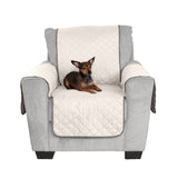 Furhaven Water-Resistant & Reversible Chair Cover Protector for Dogs, Cats, & Children - Two-Tone Pinsonic Quilted Living Room Furniture Cover - Gray/Mist, Chair