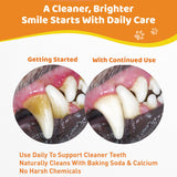 Dog Teeth Cleaning Powder - Natural Dog Dental Powder -Gentle Dog Breath Freshener, Dog Plaque and Tartar Remover, Vet Formulated No Sodium Hexametaphosphate- 60 Scoops, 4.23oz (120g)