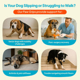 Steady Paws Anti-Slip Paw Stickers for Dogs Feet - Non-Slip Paw Pads for Traction on Hardwood & Tile Floors - Breathable Adhesive Friction Foot Grips for Senior & Injured Dogs – 24 Pads (Size S)