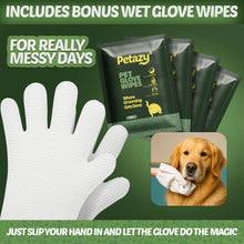 Load image into Gallery viewer, Petazy 400 Dog Wipes for Paws and Butt Ears Eyes | XL 8X8 Organic Pet Wipes for Dogs | Lavender Scent Dog Wipes Cleaning Deodorizing | Extra Thick Paw Wipes for Dogs Cats Pets | +4 Bonus Glove Wipes
