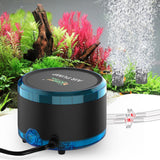 hygger Aquarium Air Pump Dual Outlet, Quiet Powerful Fish Tank Aerator 4W/8W, Adjustable Oxygen Pump with Air Stone, Bubbler for Fish Tank Up to 200 Gallon