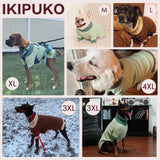 IKIPUKO Dog Sweater XXXL, Turtleneck Sweaters with Leash Hole, Soft Knit Pullover for Large Dogs Male Female, Winter Thermal Pet Sweaters for Doberman Labrador, Green 3XL