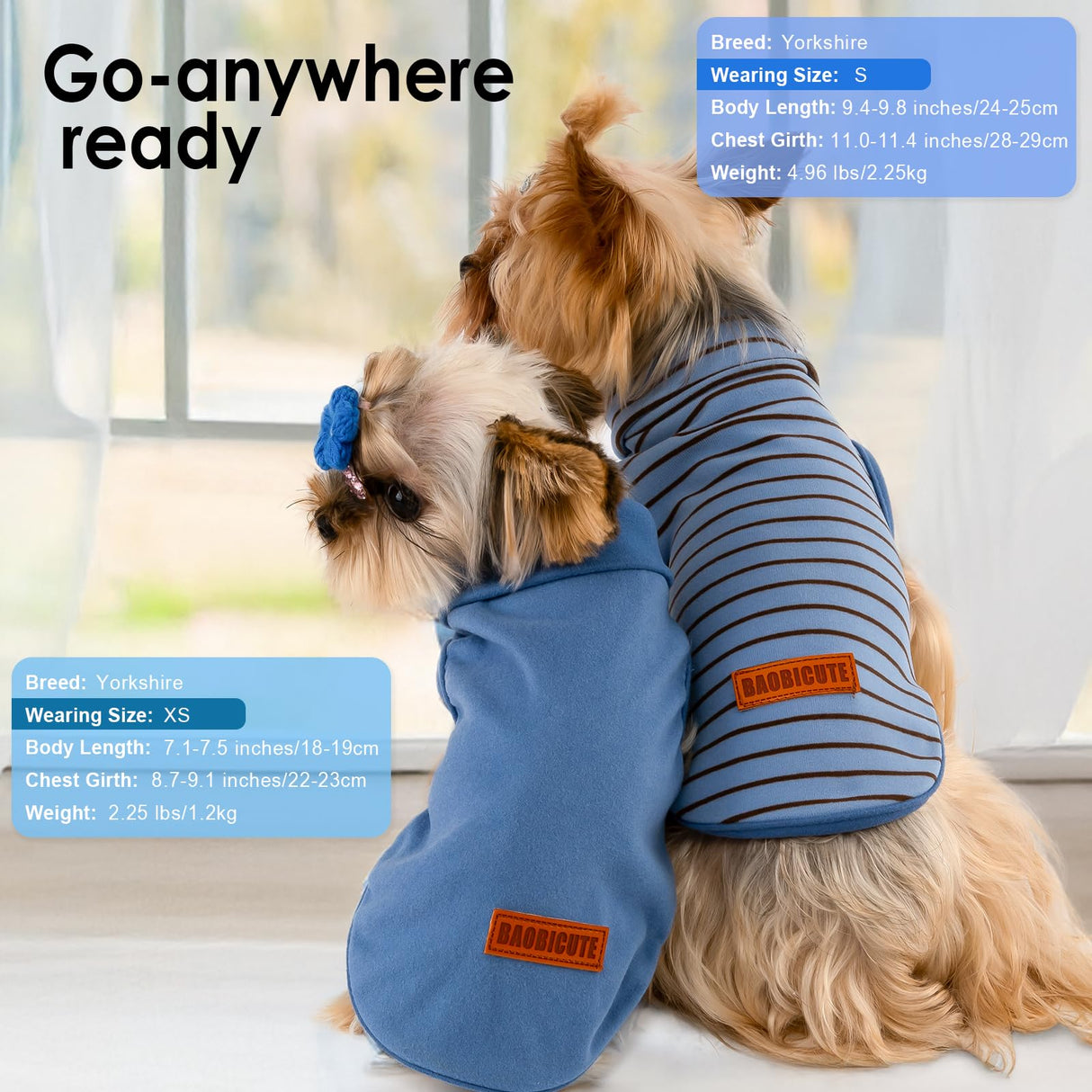 BAOBICUTE 2 Pack Dog Sweater Clothes Soft Velvet Fabric Coat Dog Sweatshirt Sweaters for Small Medium Large Dogs Pullover Turtleneck Pet Puppy Clothes Cold Weather Warm Puppy Sweater