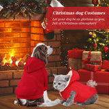 Frienda 3 Pcs Pet Dog Sweater Jacket Winter Knitwear Hoodie Clothes Pocket Puppy Coat Clothing Pup Shirt Costume Sweatshirt Fleece Lining Warm Winter Small Hooded Soft Thickening(Small)