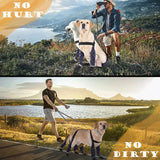 yucca Rubber Dog Boots for Paws, Easy-On Pet Suspender Boot Leggings, Anti Slip Dog Socks, Reusable Waterproof Dogs Booties, Protect Paws from Rain, Snow, Slush, and Snow Melt